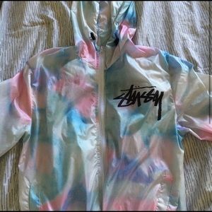 stussy tie dye windbreaker